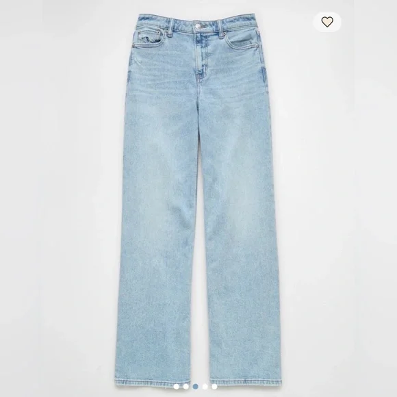 AE Dreamy Drape Stretch Super High-Waisted Baggy Wide-Leg Jean - Picture 3 of 11